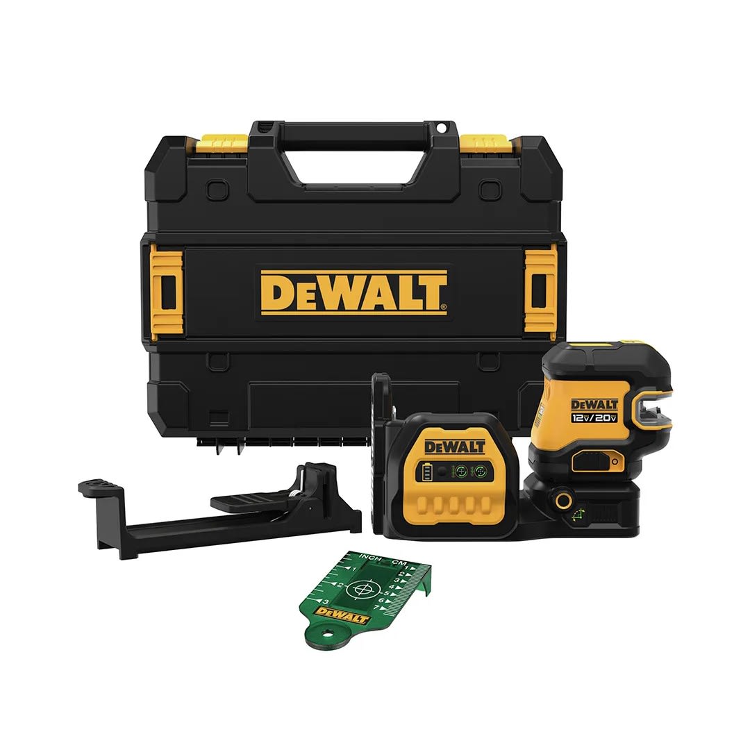 NIVEL LASER MODELO DCLE34520GB CON 5 LINEAS Y 2 PUNTOS VERDES