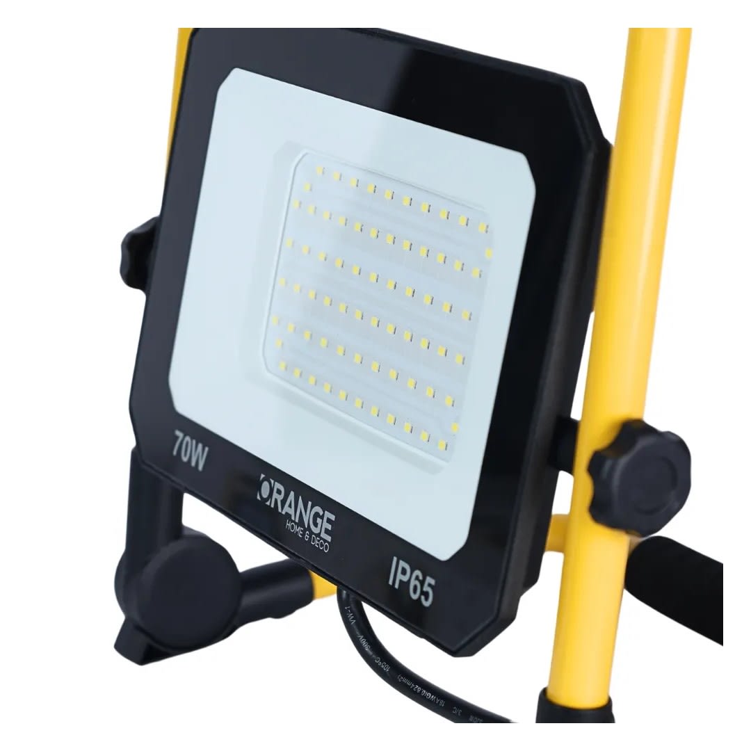 REFLECTOR LED PORTATIL 70W METAL/VIDRIO NEGRO ORANGE
