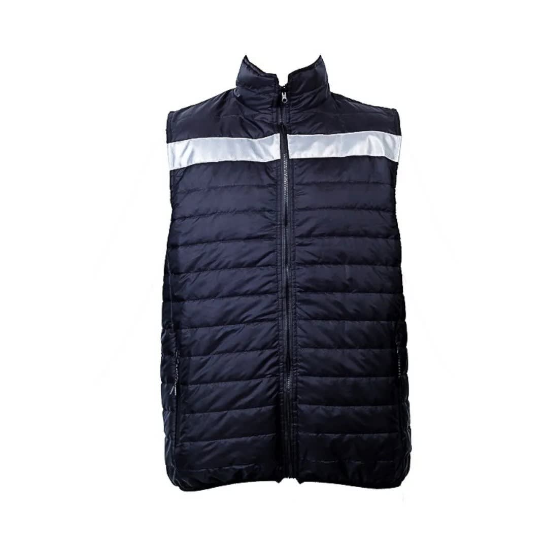 CHALECO DE TRABAJO DRILL ACOLCHADO CON CINTA REFLECTIVA - TALLA L WERKEN