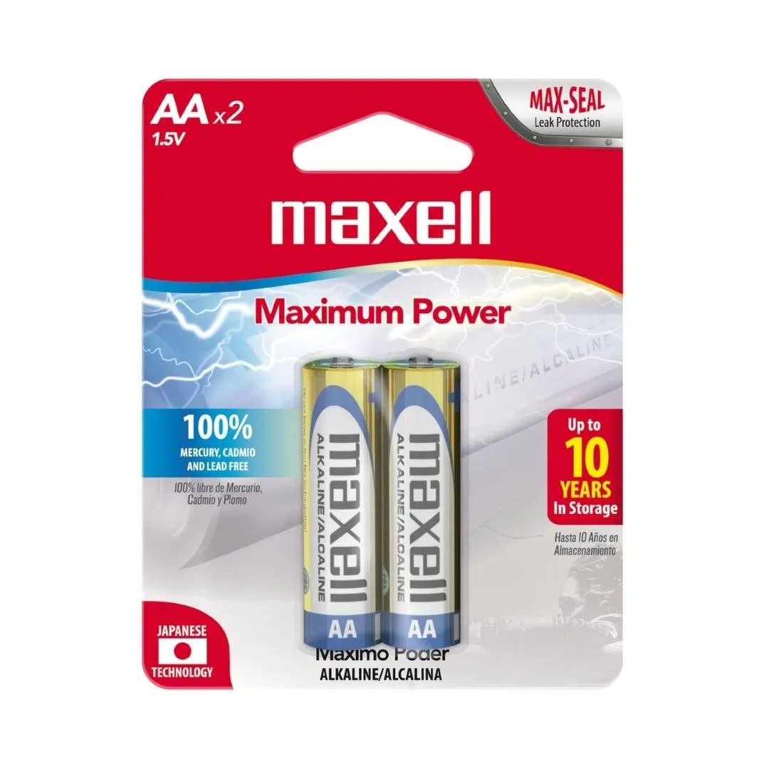 PILAS PACK X 2 AA MAXELL