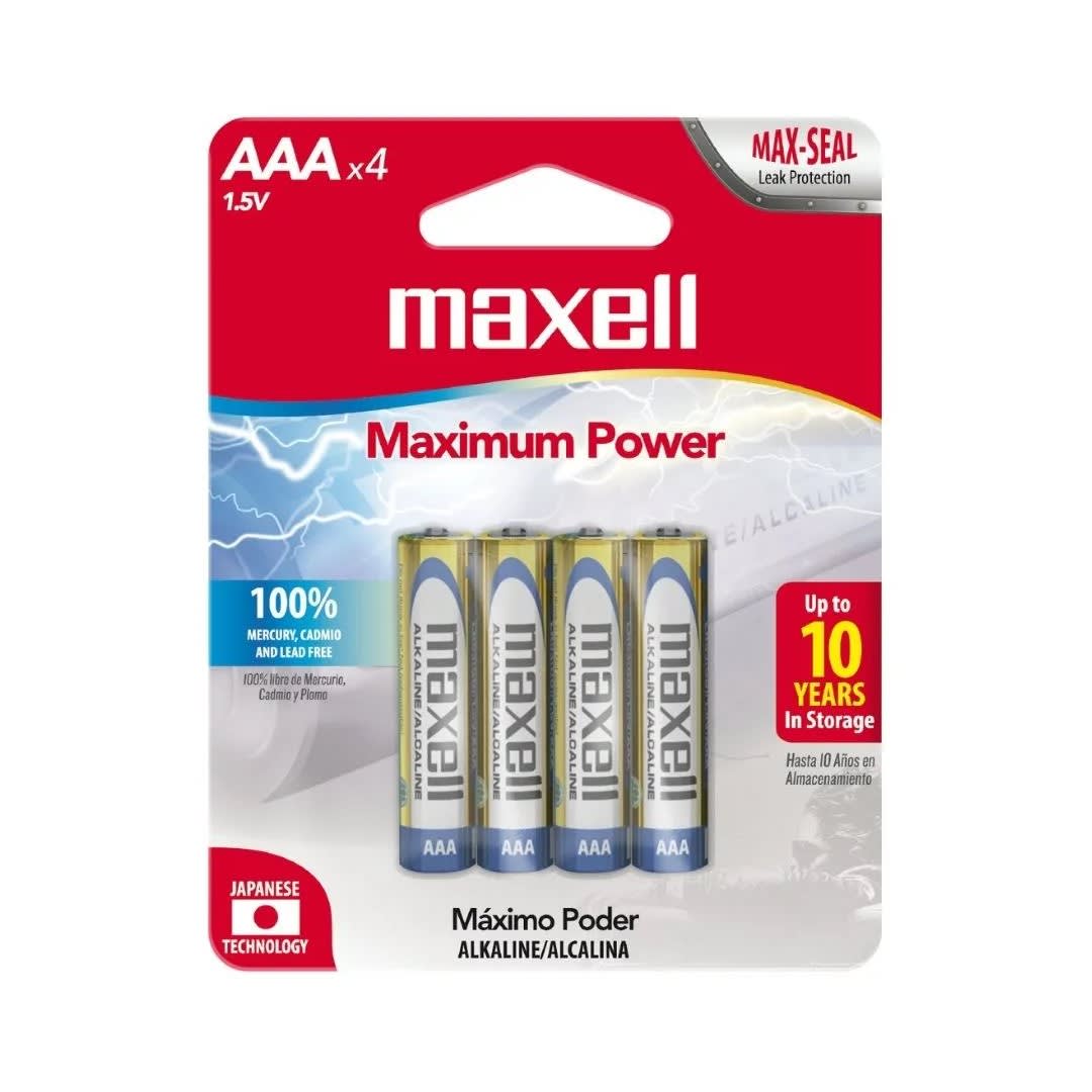 PILAS PACK X 4 AAA MAXELL