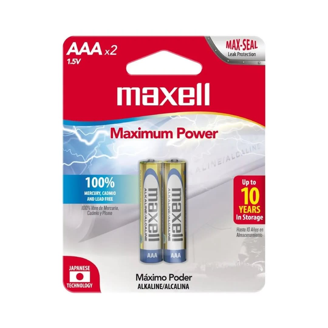 PILAS PACK X 2 AAA MAXELL