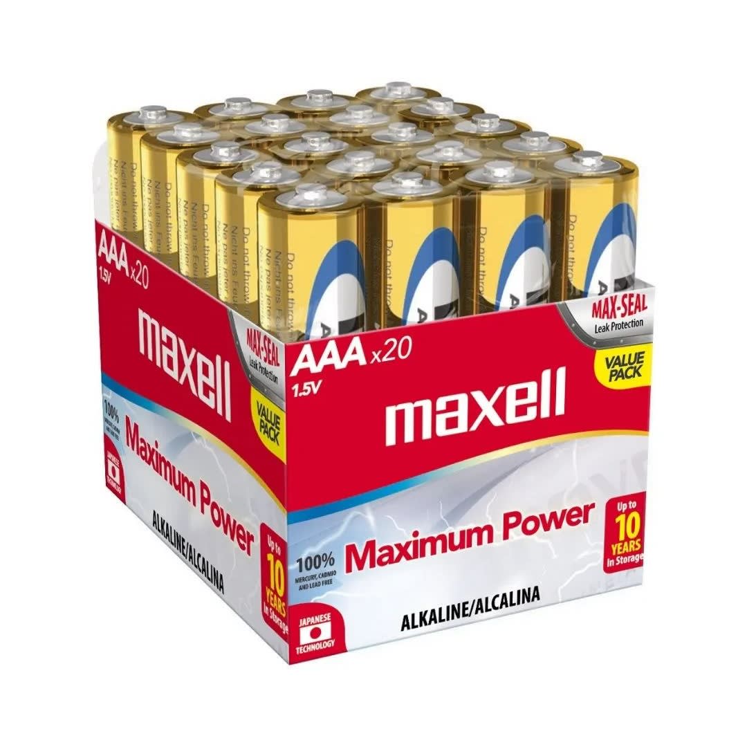 PILAS AA PACK X 20 MAXELL