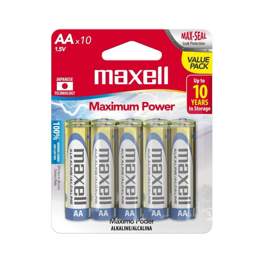 PILAS PACK X 10 AA MAXELL