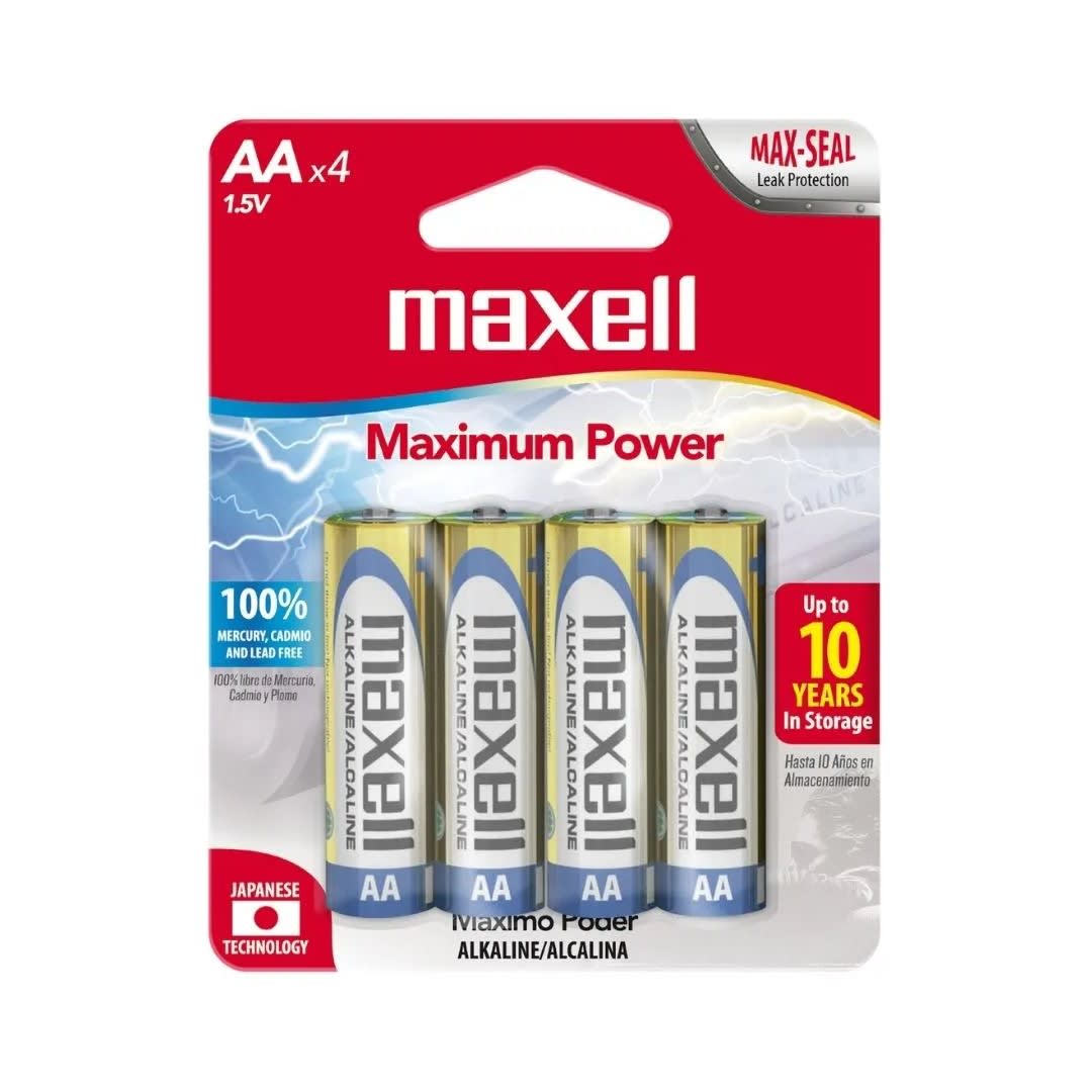 PILAS PACK X 4 AA MAXELL