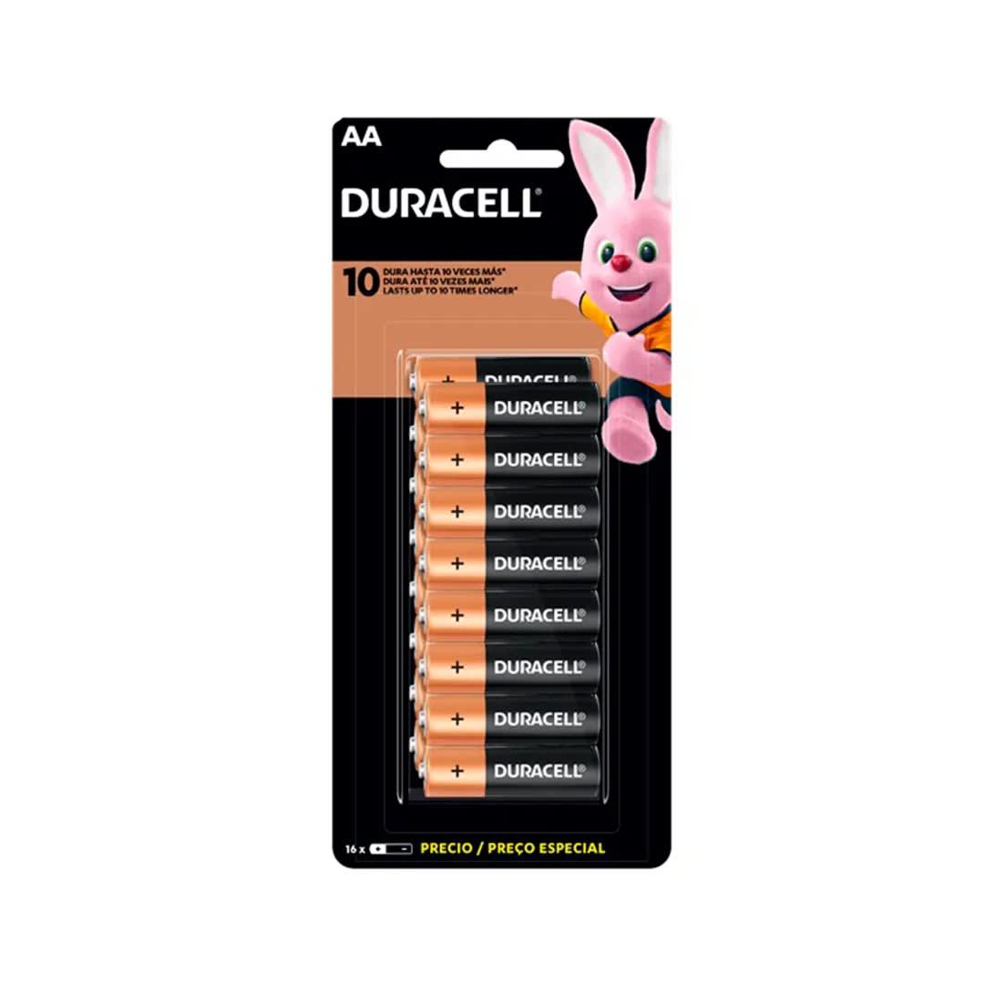 PILAS AA X16 ZINC/CARBON 1.5V PACK DE 16 UNIDADES DURACELL