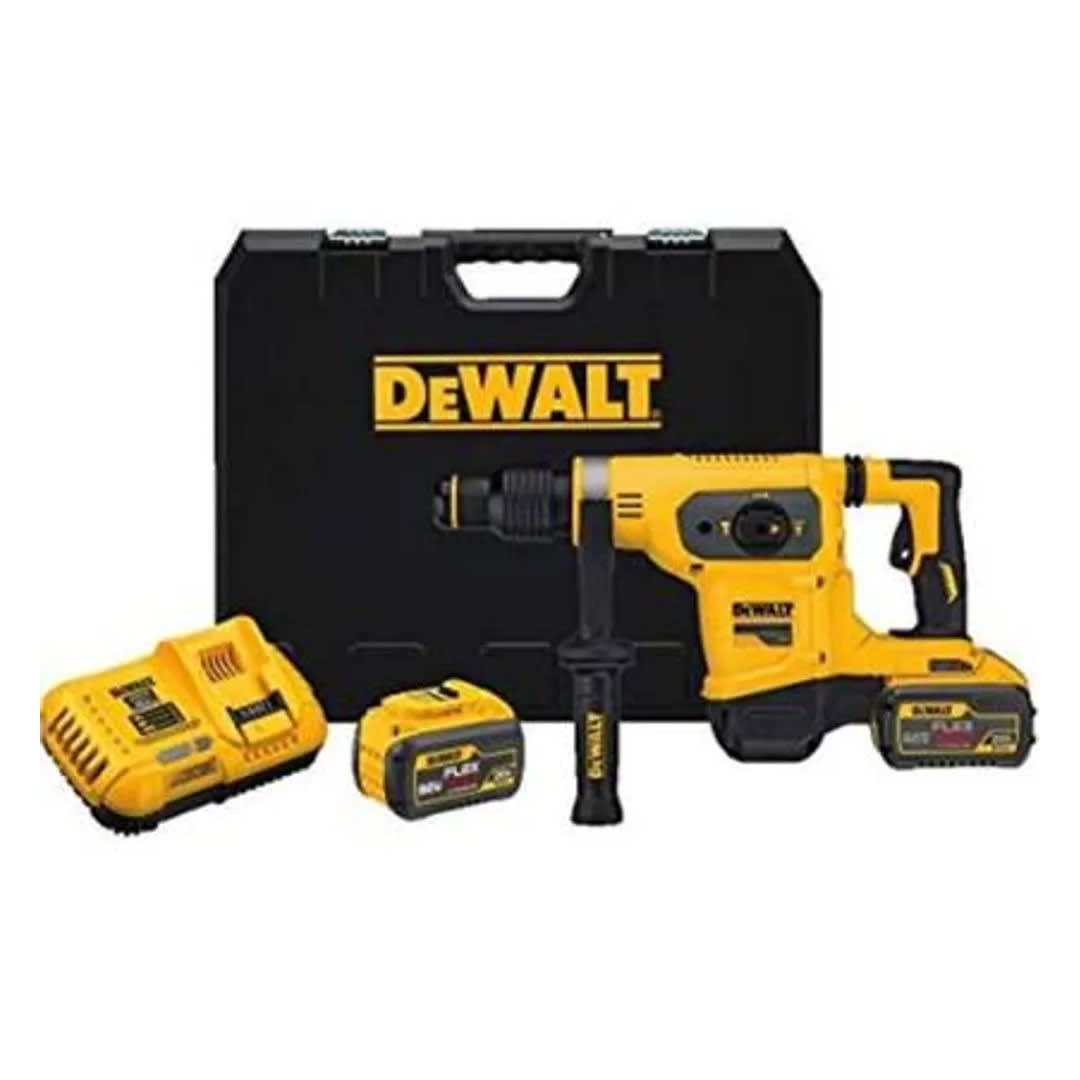 ROTOMARTILLO SDS MAX 60V + 2 BATERIAS 9A DEWALT