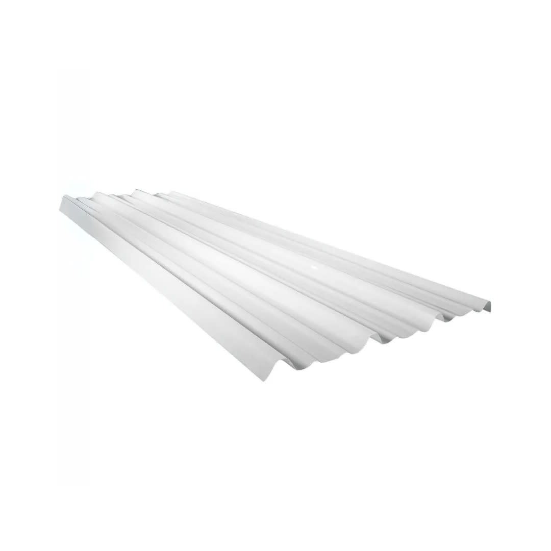 TECHO TRAPEZOIDAL TRASLUCIDO 3.60X1.10X1.4M BLANCO FIBRAFORTE