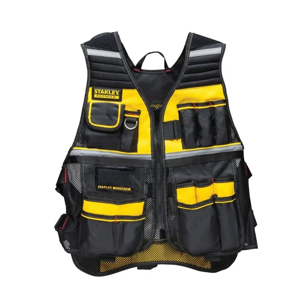 CHALECO DE TRABAJO MODELO FMST530201 NEGRO REFLECTIVO STANLEY