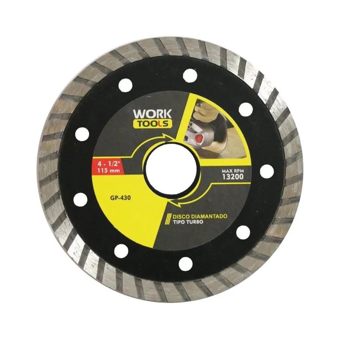 DISCO DE CORTE DIAMANTADO 4.5'' TURBO HOME TOOLS
