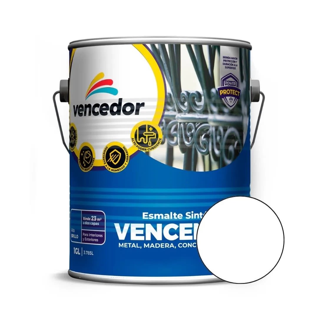 ESMALTE BLANCO 1 GALON. VENCENAMEL