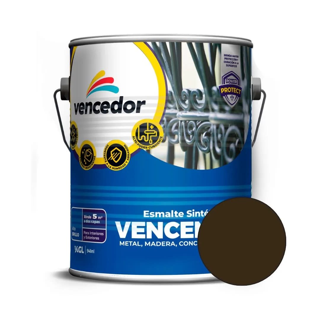 ESMALTE NOGAL 1/4 GALON VENCENAMEL4