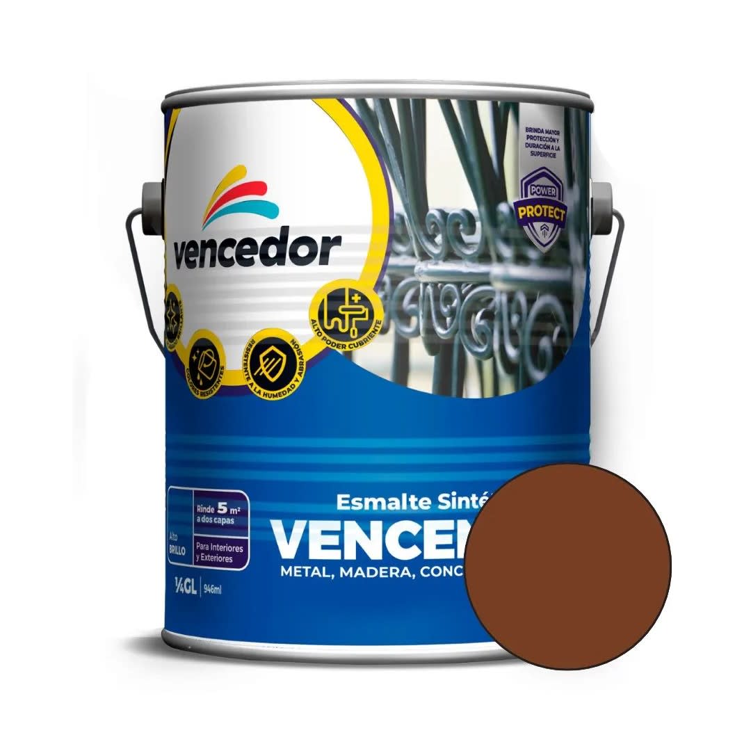 ESMALTE ROBLE 1/4 GALON VENCENAMEL