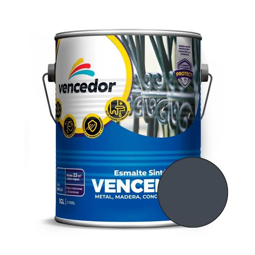 ESMALTE GRIS 1 GAL. VENCENAMEL4