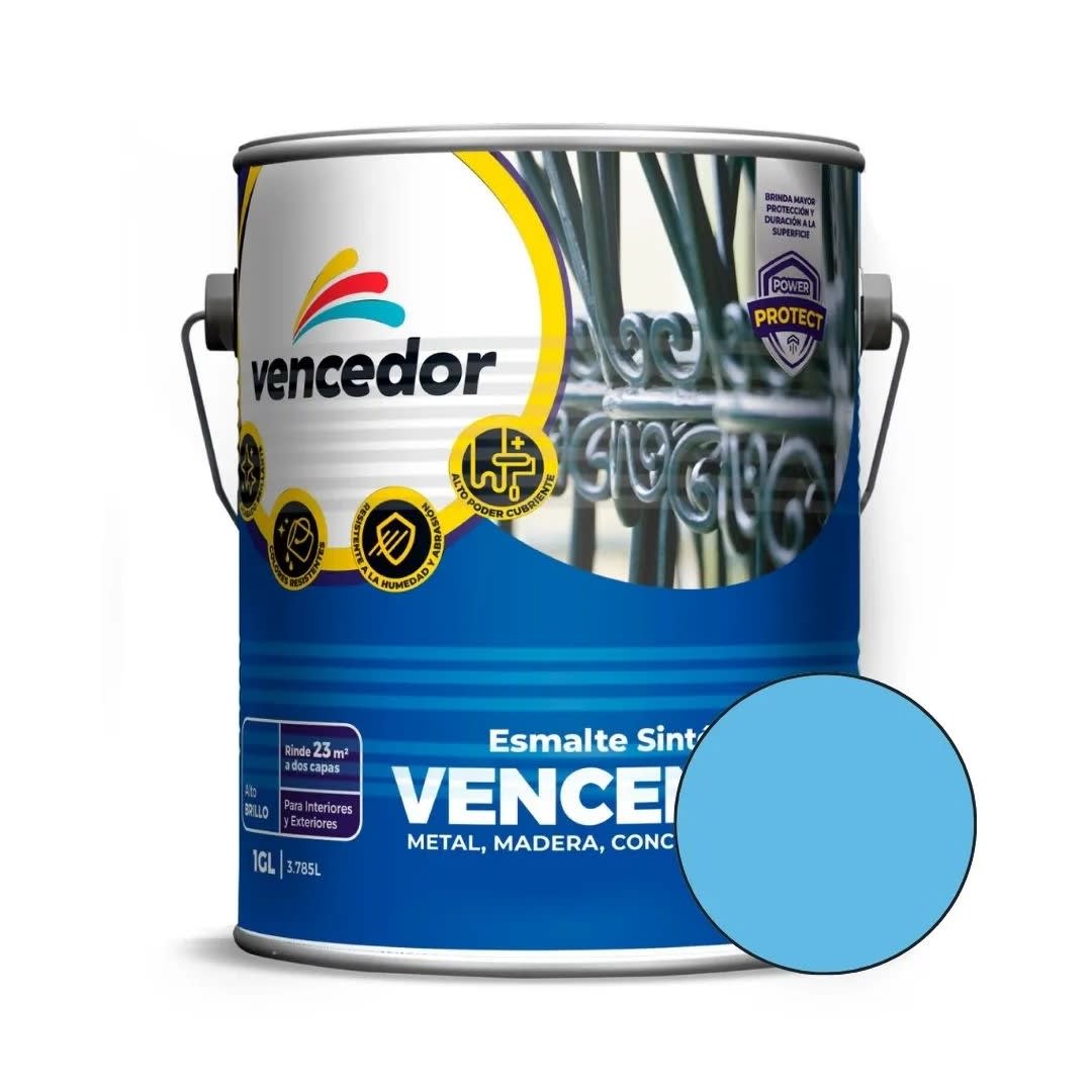 ESMALTE CELESTE 1 GAL. VENCENAMEL4