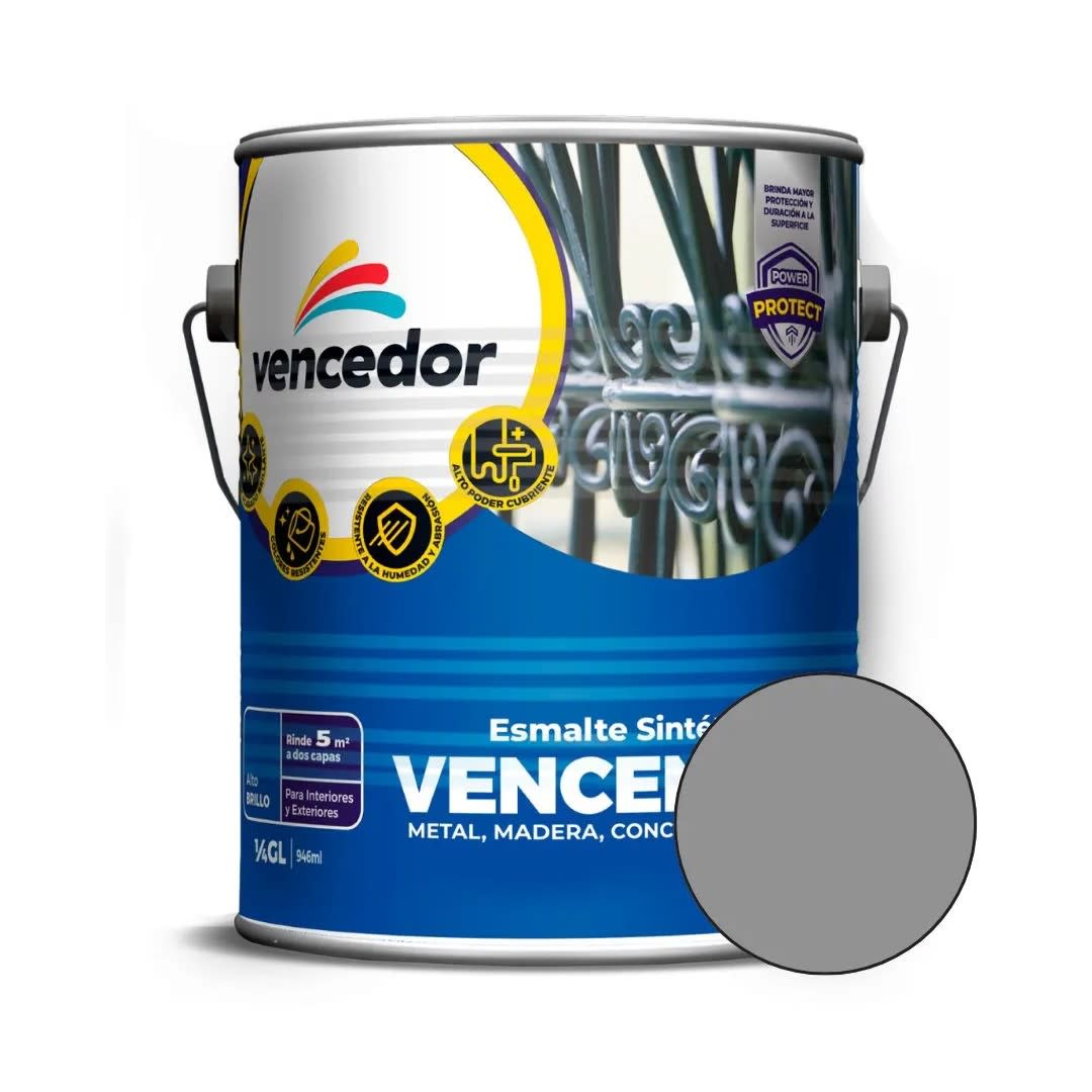 ESMALTE ALUMINIO 1/4 GALON VENCENAMEL
