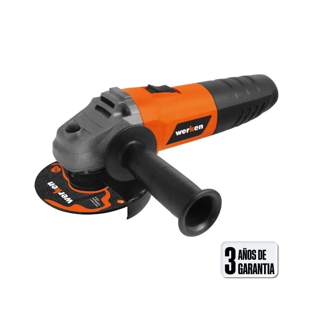 AMOLADORA KF-AG15-WC 115MM 800W + 5 DISCOS WERKEN