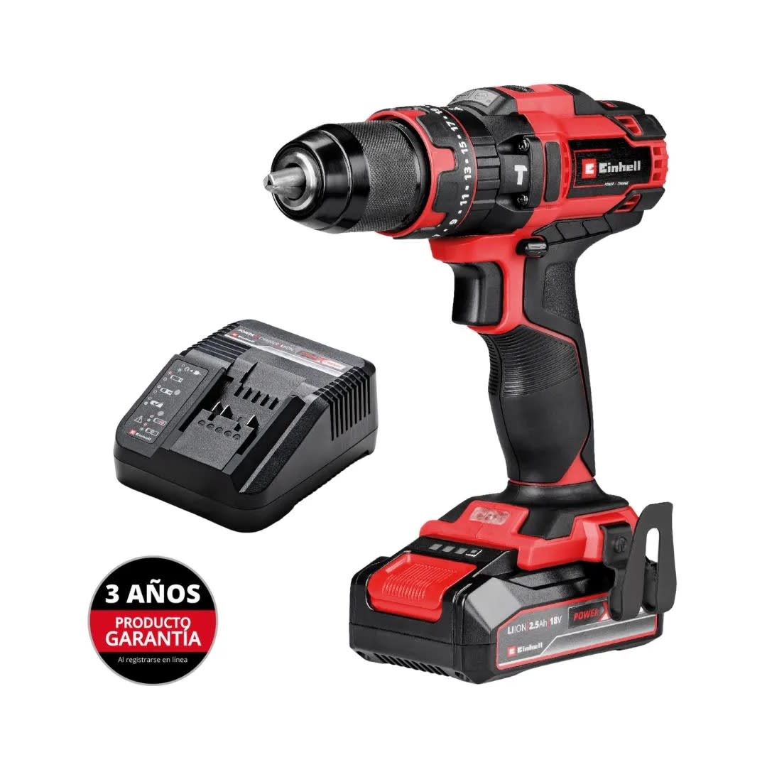 TALADRO PERCUTOR INALAMBRICO TE-CD 18/44 LI-I + BATERIA 2.5 AH EINHELL9