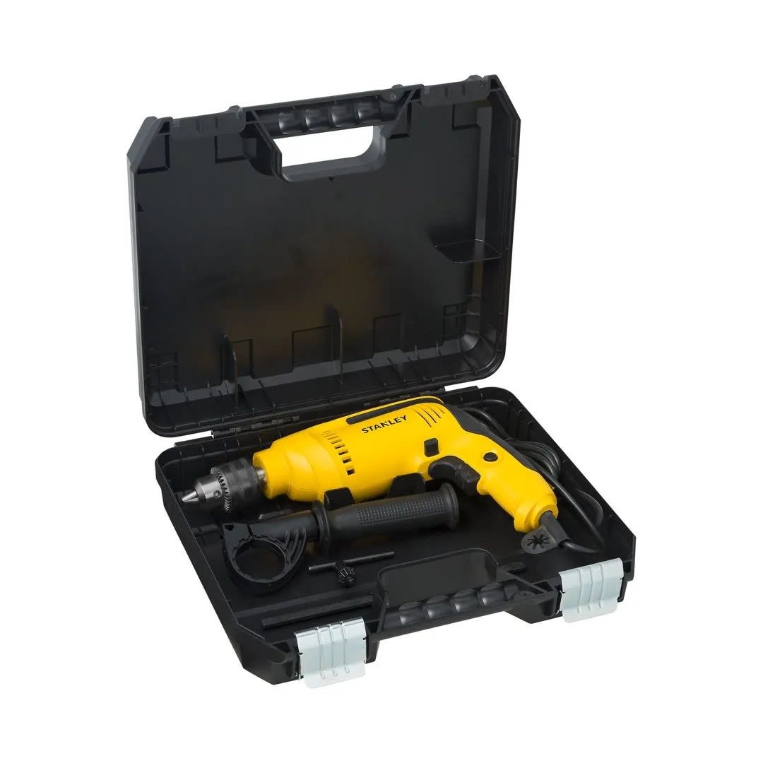 TALADRO PERCUTOR SDH700K-K4 1/2'' 700W + MALETA + SET BROCAS STANLEY