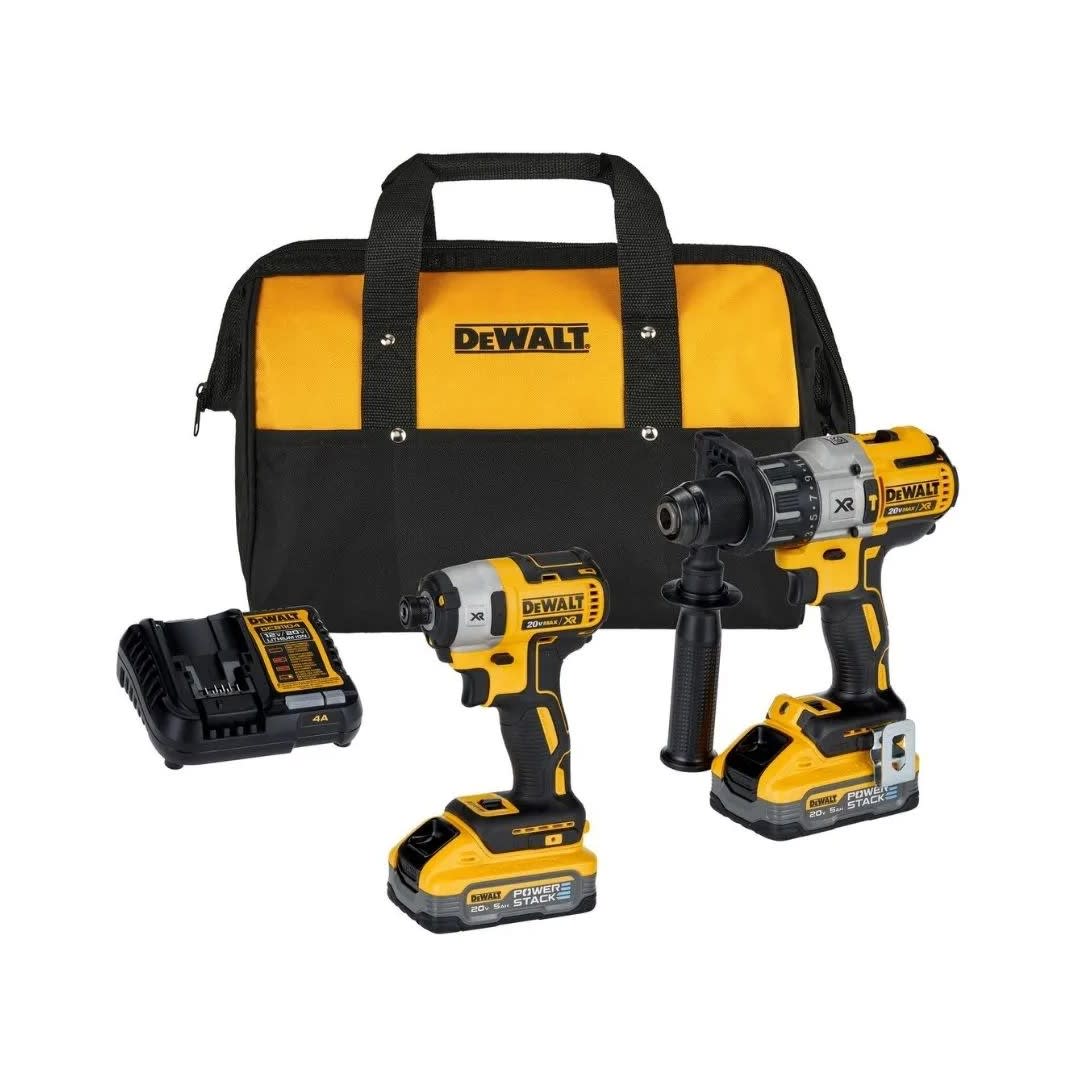TALADRO PERCUTOR 20V DCK299H2B2 PVC/METAL AMARILLO