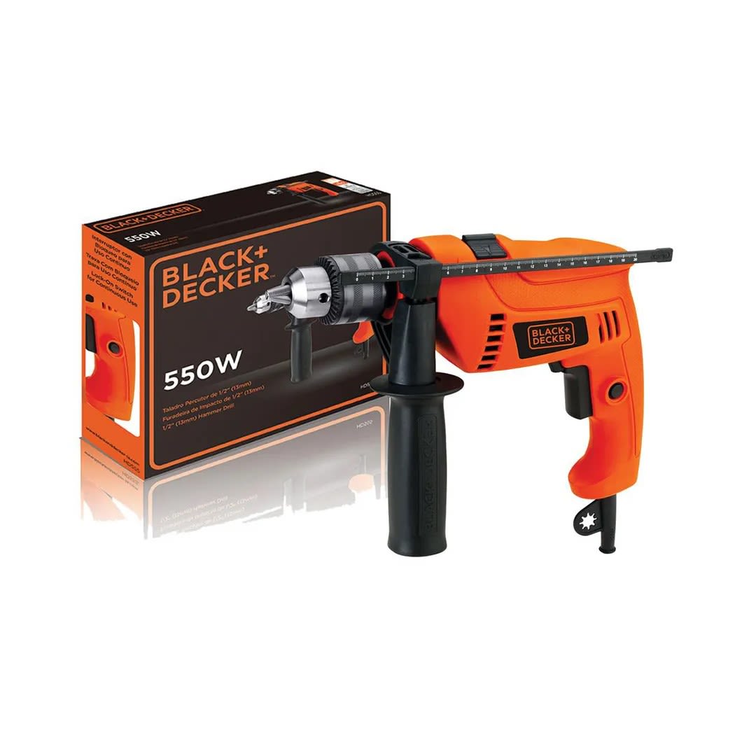 TALADRO PERCUTOR 1/2 550W HD555-B2 BLACK & DECKER6