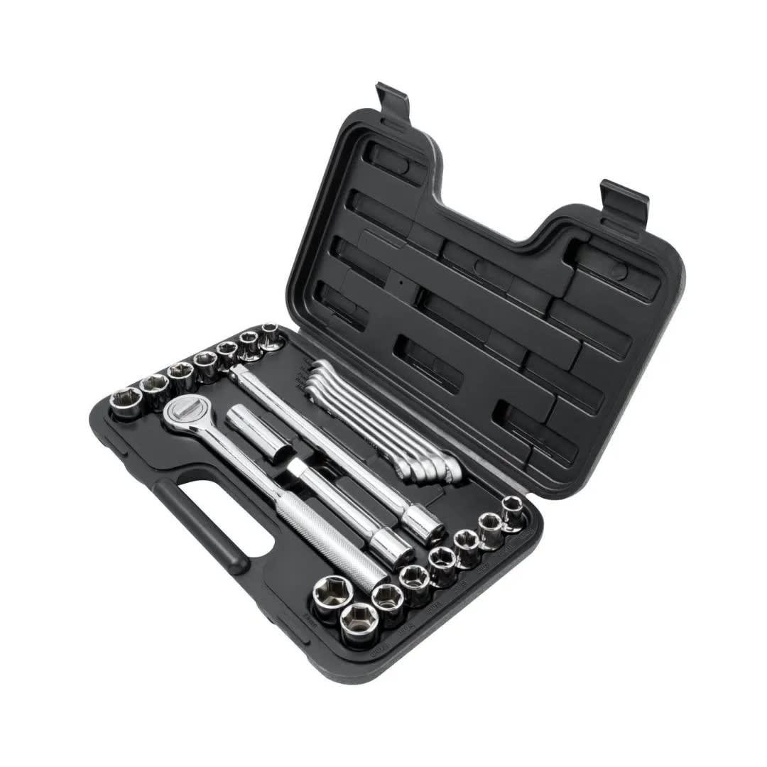 JUEGO DE DADOS Y LLAVES 1/2 MM X25 PIEZAS STANLEY