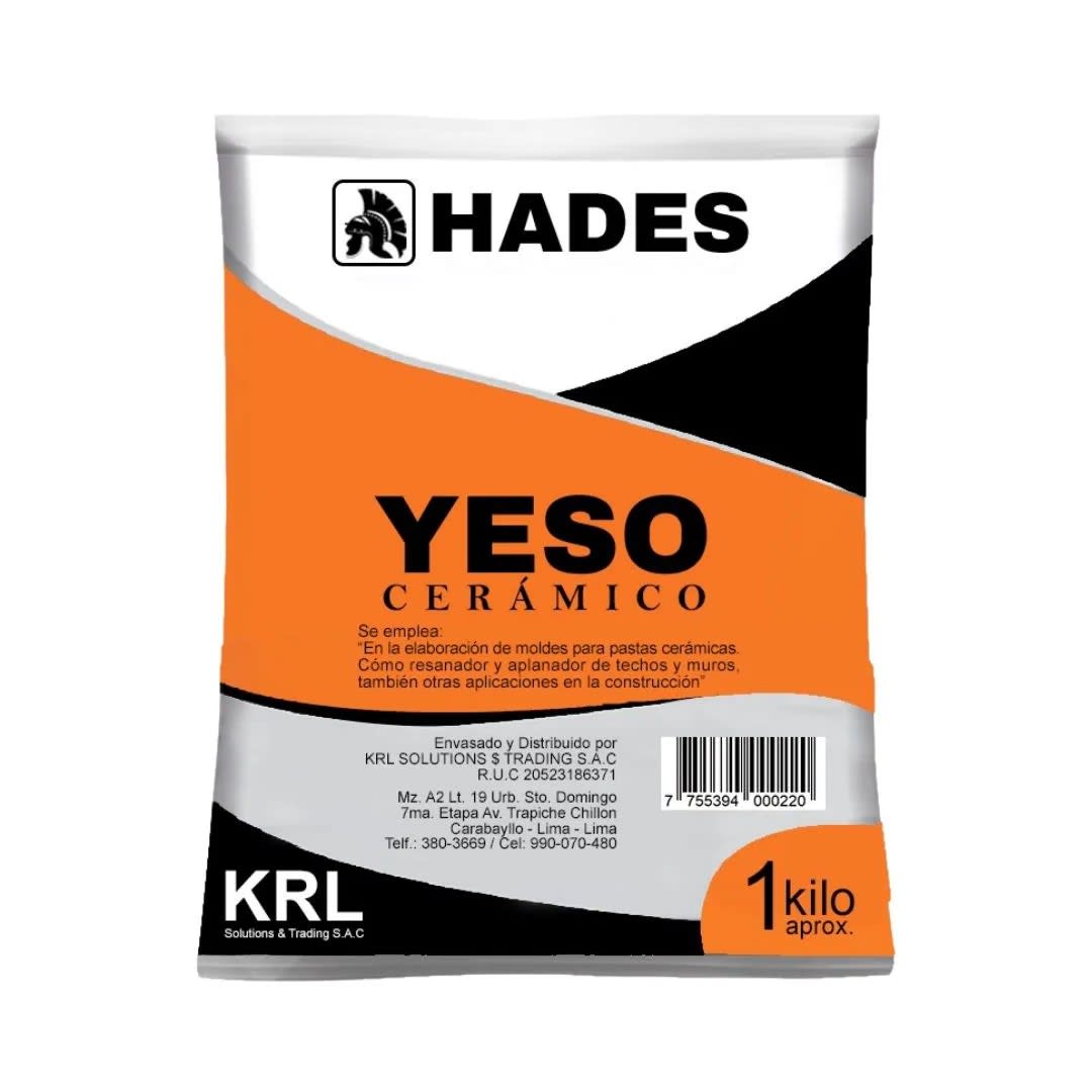 YESO CERAMICO 1KG PARA CONSTRUCCION Y ARTESANIA HADES