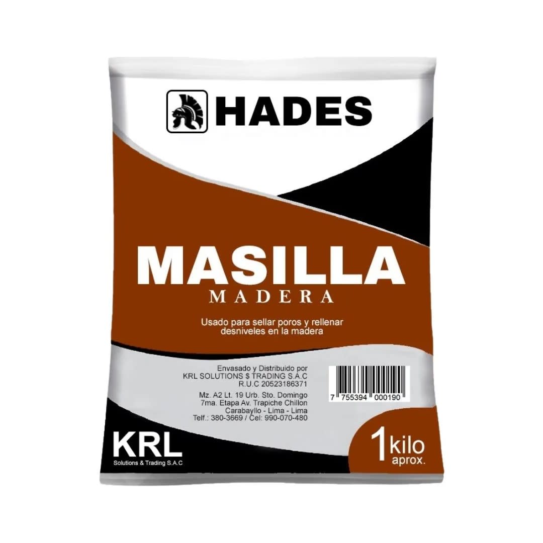 MASILLA PARA MADERA 1KG DE RESINA ACRILICA HADES