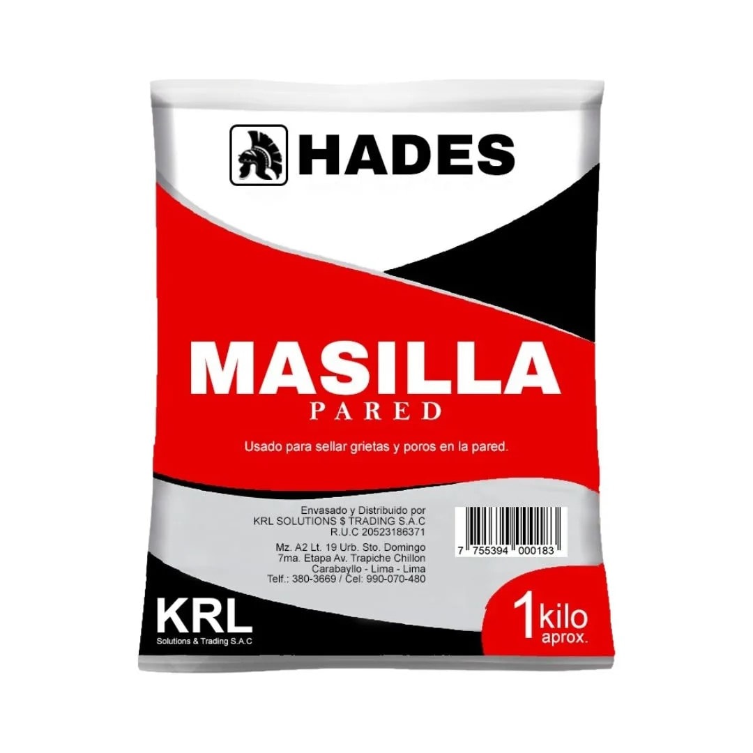 MASILLA PARA PARED RESINA ACRILICA 1KG HADES