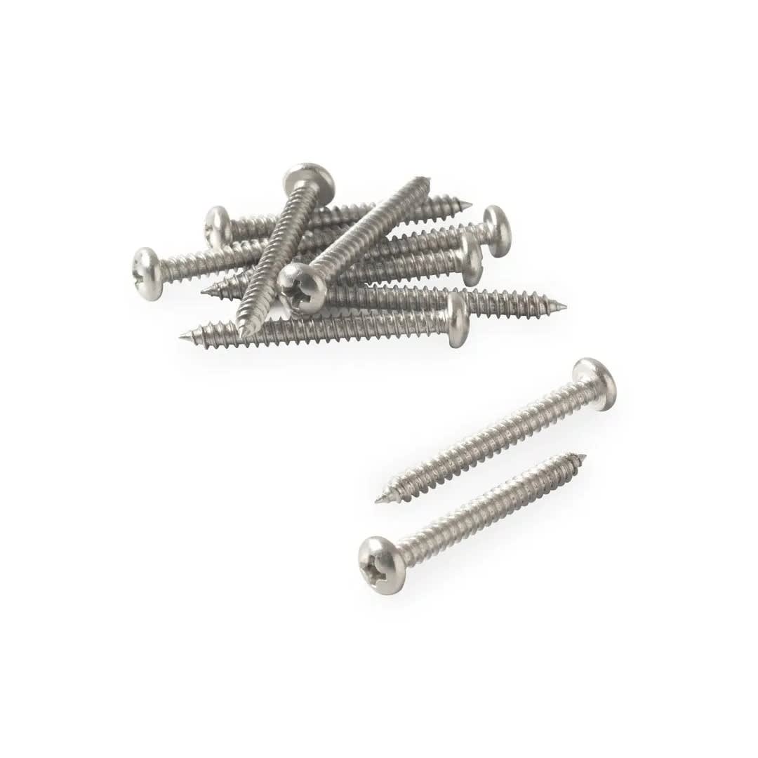 TORNILLO DE ACERO INOXIDABLE CABEZA PAN 8MM X 1.1/2' 10U SM