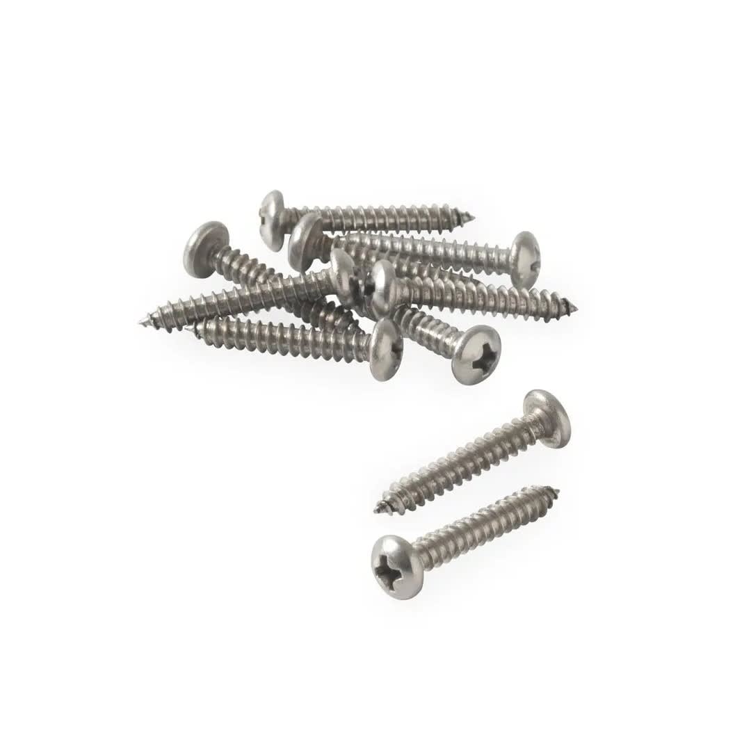 TORNILLO DE CABEZA PAN ACERO INOXIDABLE 8MM X 1'' - 10U SM2