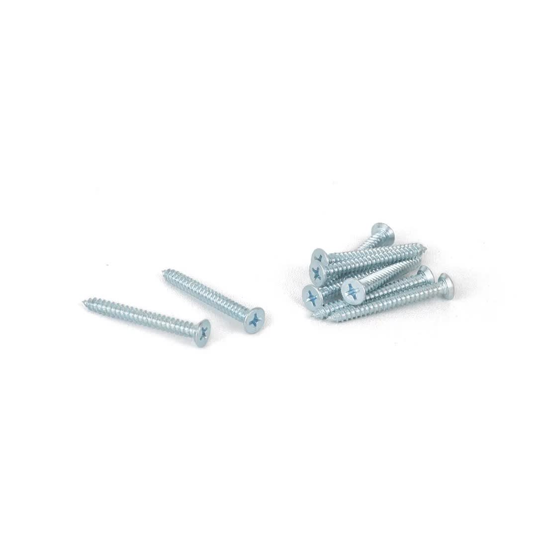 TORNILLO CABEZA PLANA 8X1 1/2'' X 10 UNIDADES SM