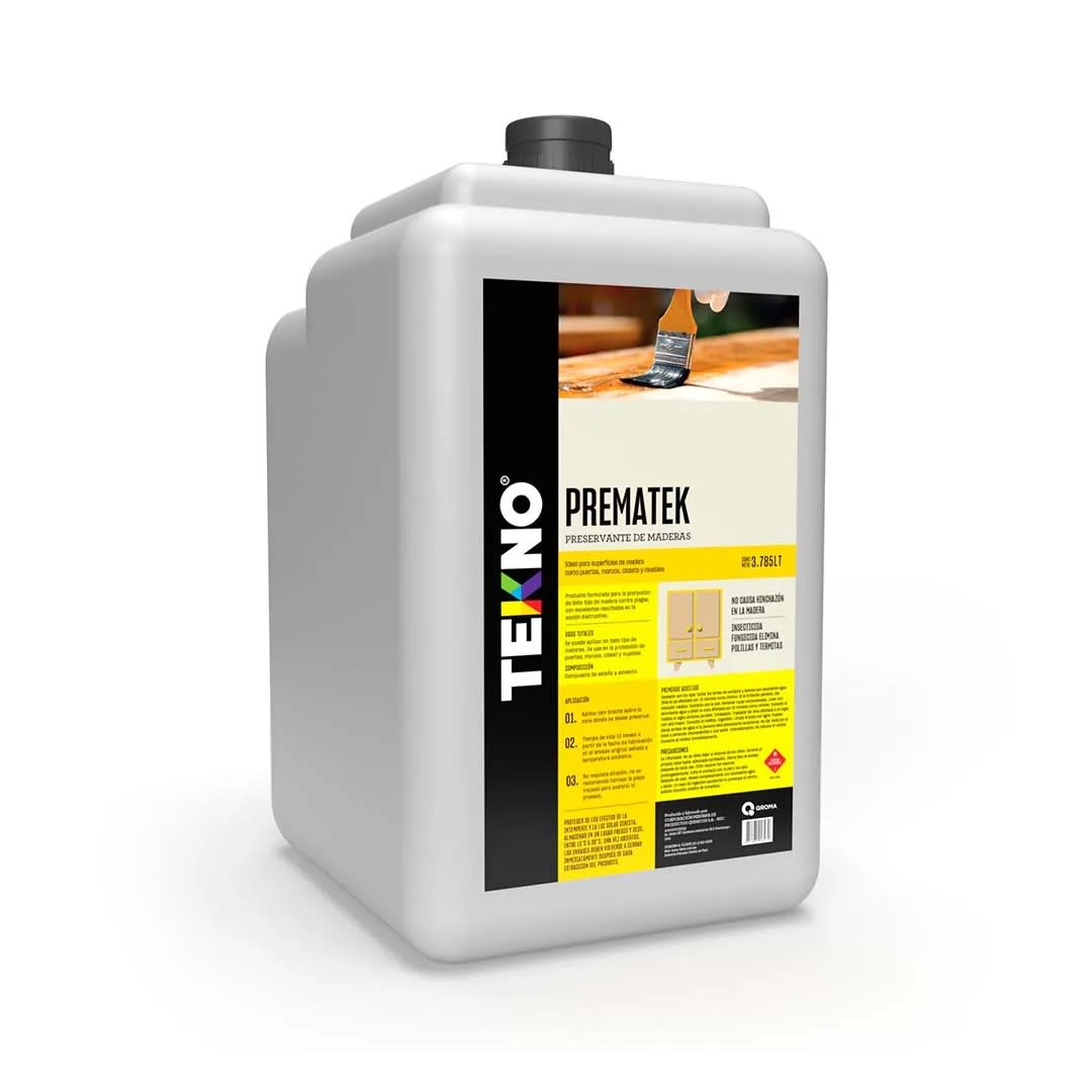 PROTECTOR DE MADERA PREMATEK 4 LITROS PRESERVANTE CONTRA PLAGAS TEKNO