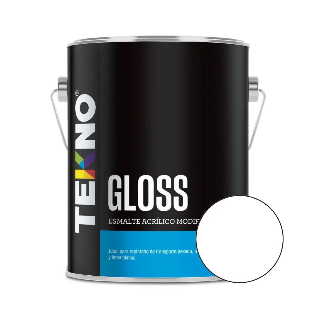 ESMALTE GLOS BLANCO 1 GALON TEKNO