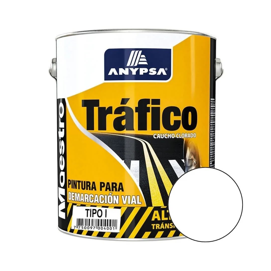 PINTURA PARA TRAFICO BLANCO 3.785L ANYPSA