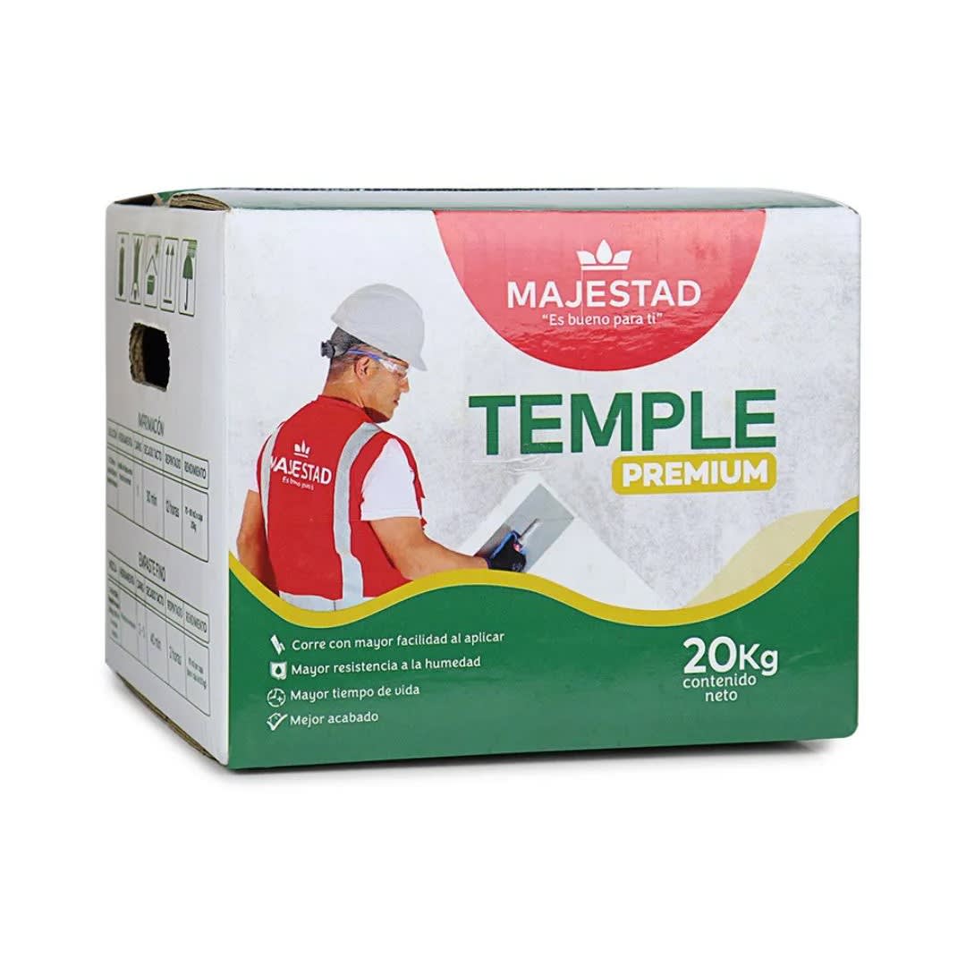 PINTURA TEMPLE PREMIUM BLANCO MATE 20KG MAJESTAD