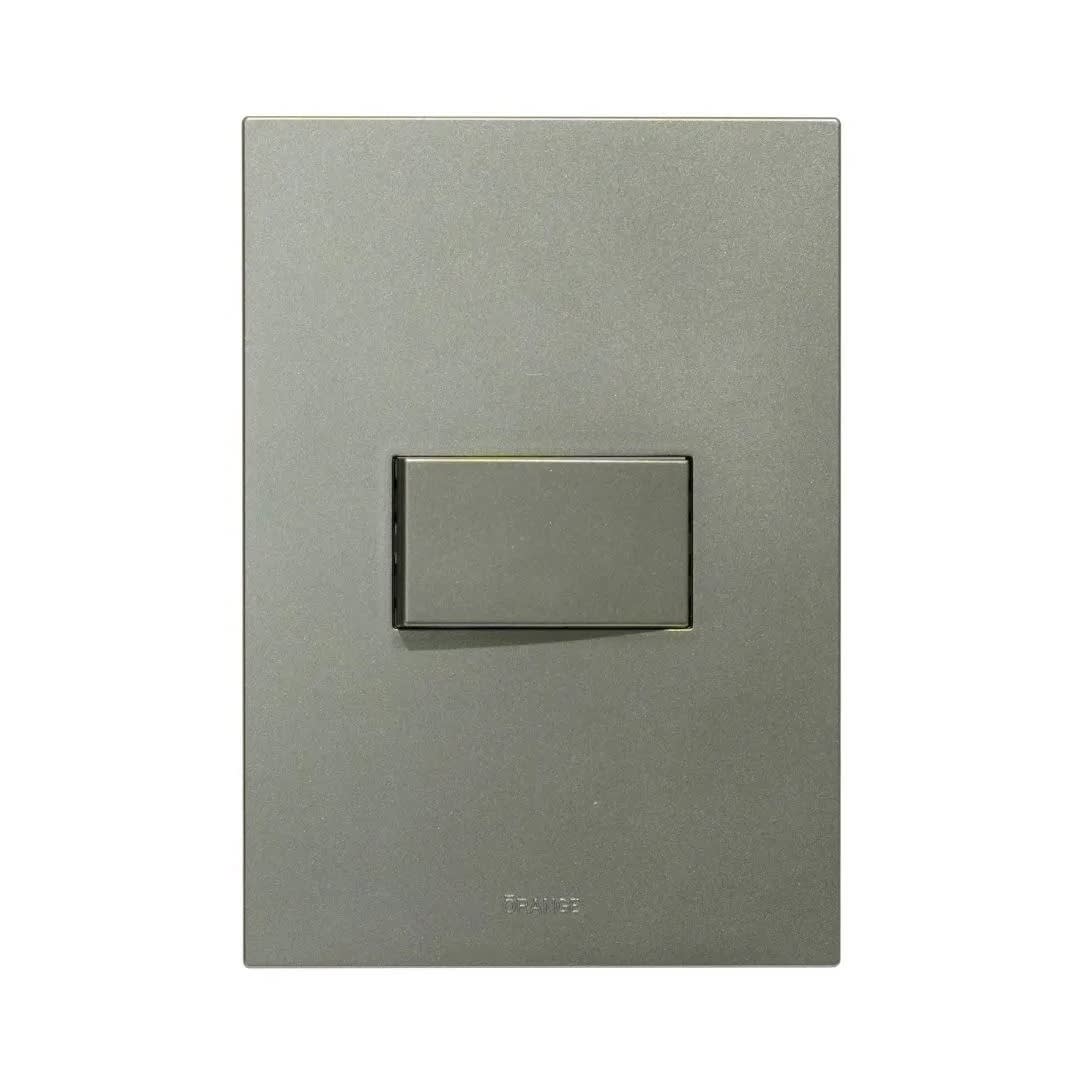 PLACA ARMADA INTERRUPTOR SIMPLE MATTE TERRA ORANGE