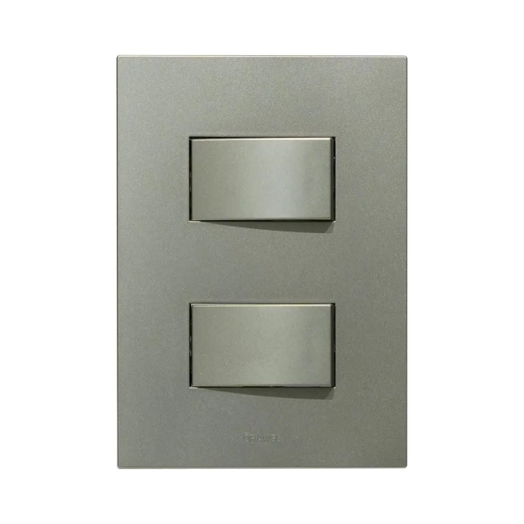 PLACA ARMADA CONMUTADOR DOBLE MATTE TERRA ORANGE