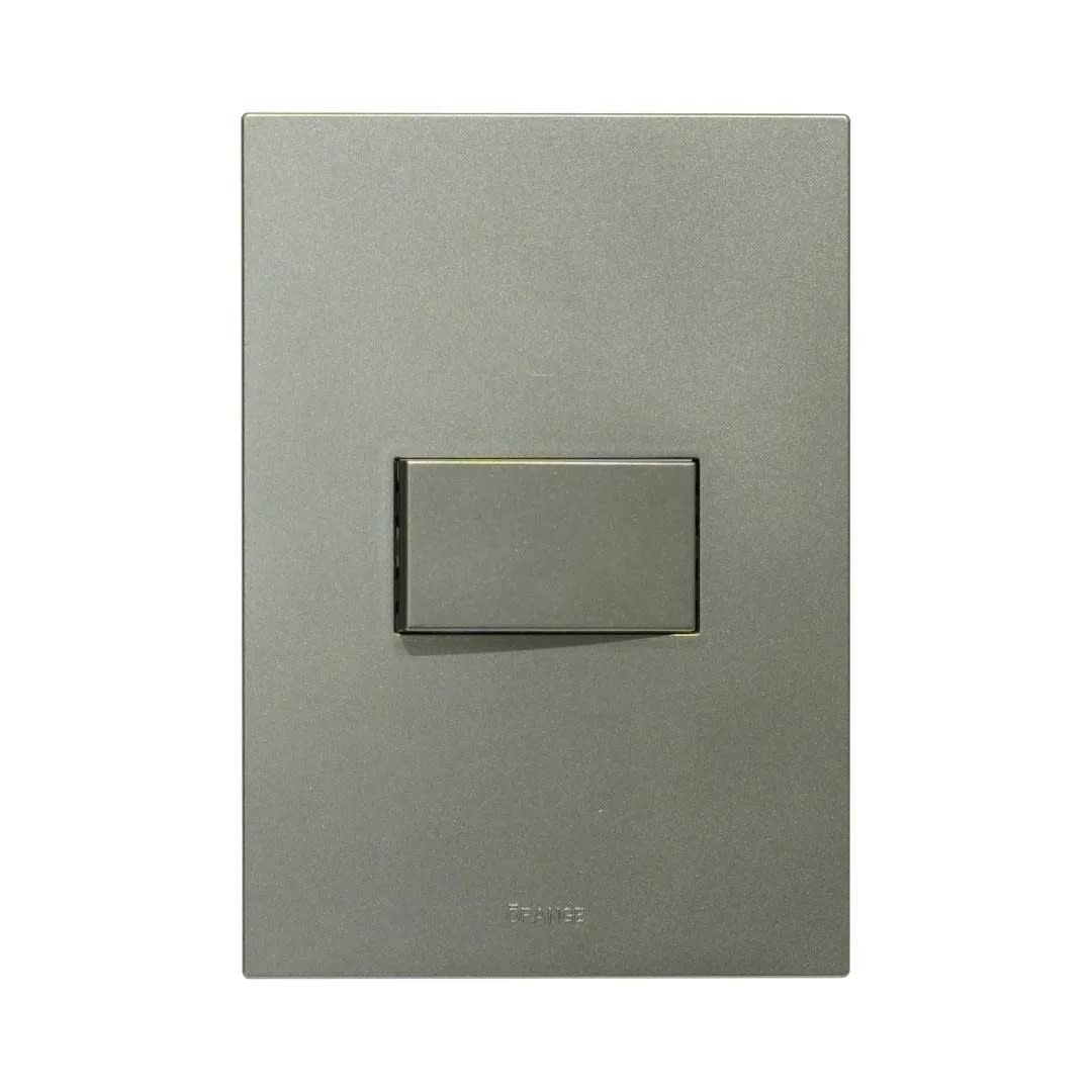 PLACA ARMADA CONMUTADOR SIMPLE MATTE TERRA ORANGE