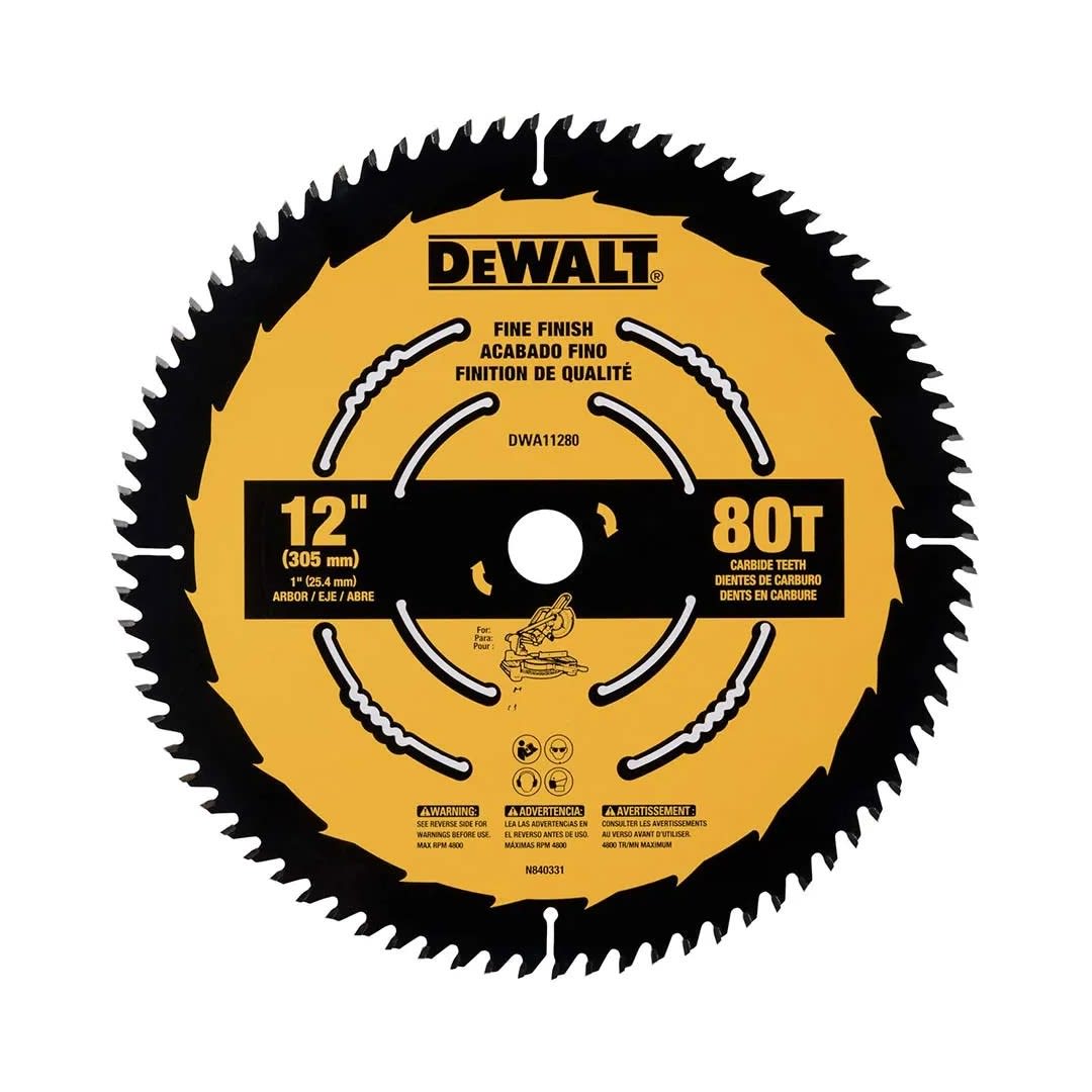 DISCO DE SIERRA CIRCULAR 12'' 80D DEWALT3