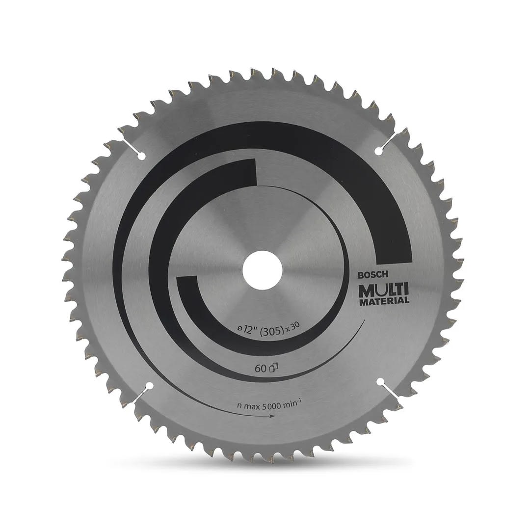 DISCO DE SIERRA MULTIMATERIAL 12'''' 80 DIENTES ACERO BOSCH