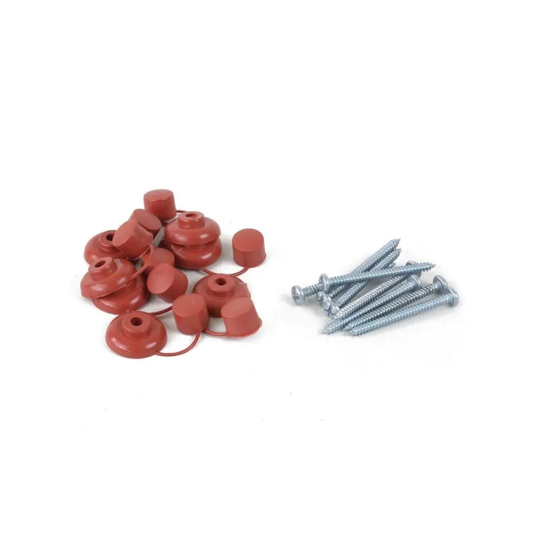 KIT TORNILLO AUTORROSCANTE PAN 12X21/2'' + CAPUCHON TEJA X 48 UNIDADES SM