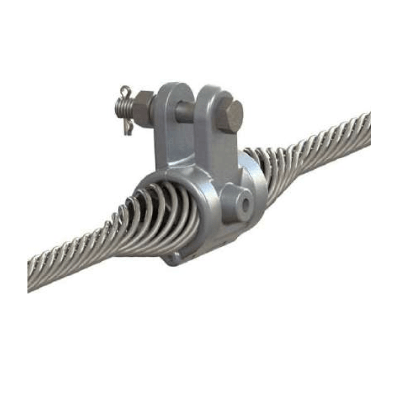 GRAPAS DE SUSPENSION PARA CABLE OPGW Y ADSS 7.5KN Ø:11.60-12.25MM MODELO GAS-3B-TT/FO/12 ARAGCU AT1