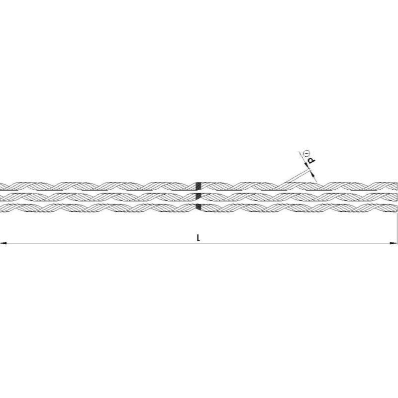 PROTECCIONES PREFORMADA PARA CABLE ALUMOWELD Ø:8.50-8.90MM L:1020MM AZUL MODELO ETMAW 085-089 ARAGCU AT