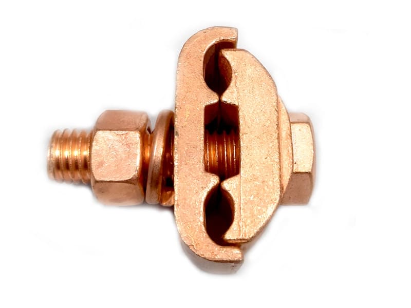 CONECTOR DE BRONCE COBREADO DOBLE VIA 2/0 A 250MCM MODELO GC2929 METELIA