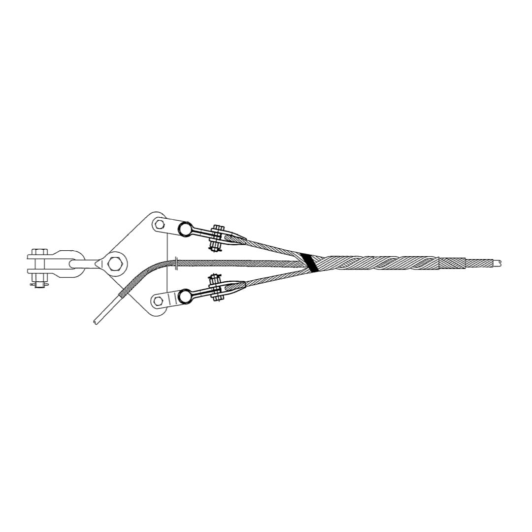 KIT ARMADO DE RETENCION DOBLE ADSS Ø:22.00-22.80MM AN-220-2280 ARAGCU FO