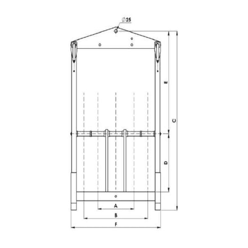 MARCOS PARA TENDIDO DE CUERDAS QUINTUPLE Ø:340MM MODELO SPQ-900 ARAGCU AT1