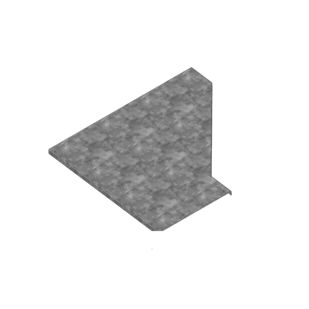 CUBIERTA DE REDUCCION DERECHA GALV. CALIENTE 800MM ARAGCU VM2