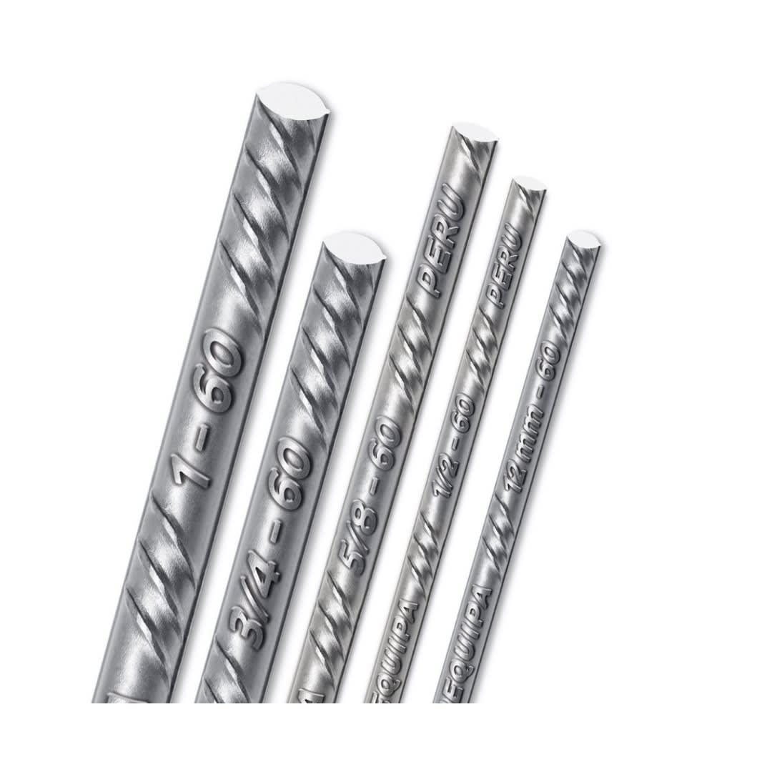 FIERROS CORRUGADOS A615-GRADO 60 7/8''X9MT ACEROS AREQUIPA