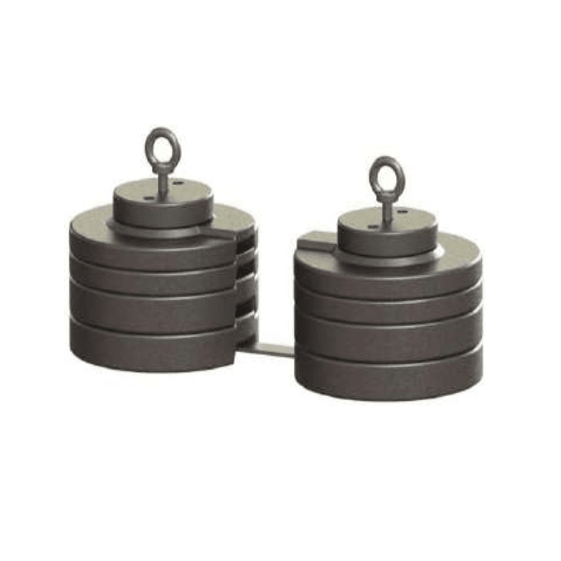 CONTRAPESOS CILINDRICOS DOBLES 90KG MODELO CPCD-90/400 ARAGCU AT
